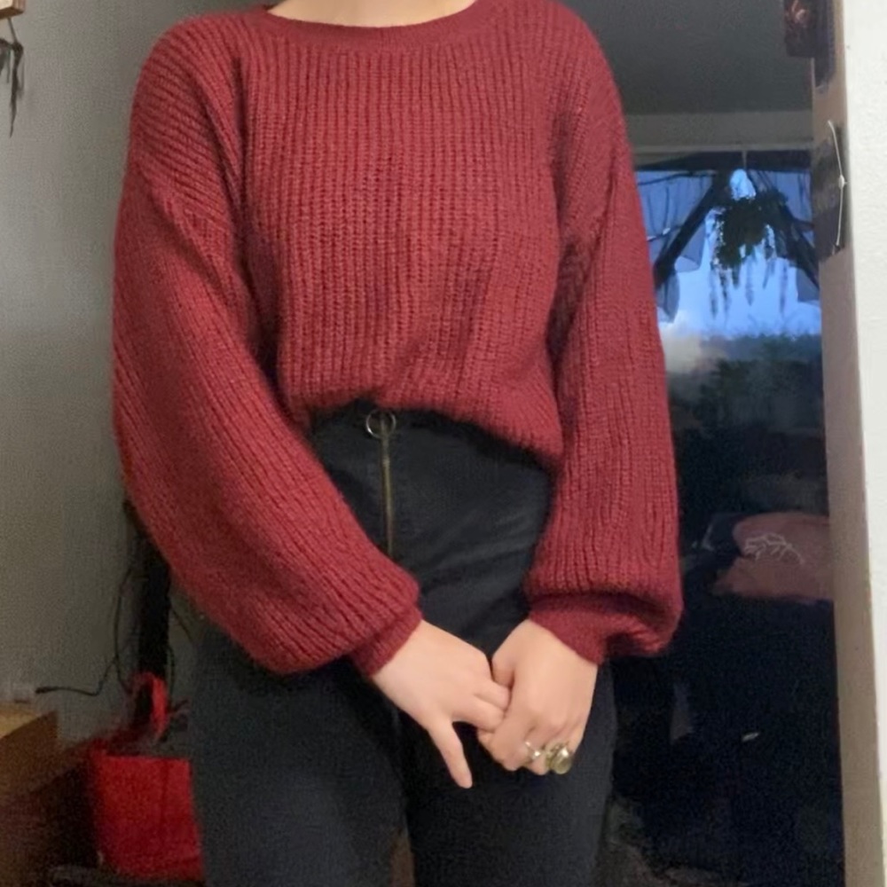 Red Oversized Sweater